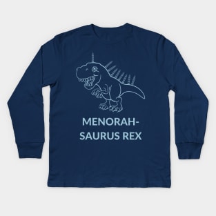 Menorah-Saurus Rex-D Kids Long Sleeve T-Shirt